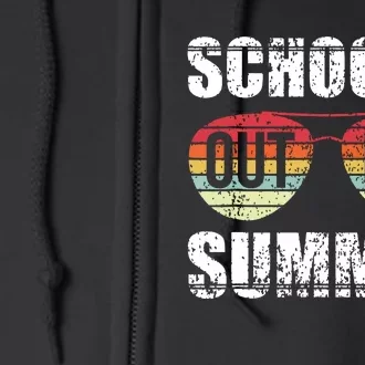 Graduation Gift Schools Out For Summer Students Teacher Full Zip Hoodie