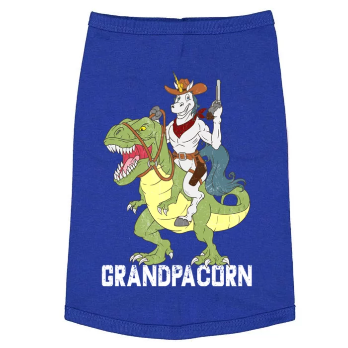 Grandpa Grandpa Sheriff Unicorn Cow Riding Dinosaur Trex Cute Gift Doggie Tank