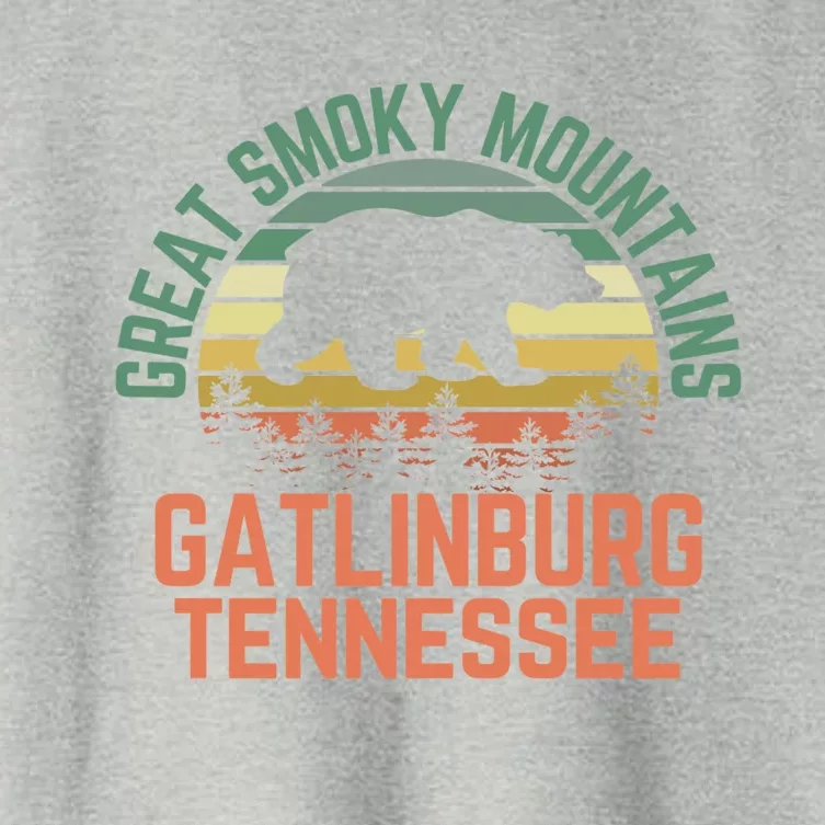 Gatlinburg Great Smoky Mountains National Park Tennessee Meaningful Gift Women's Crop Top Tee