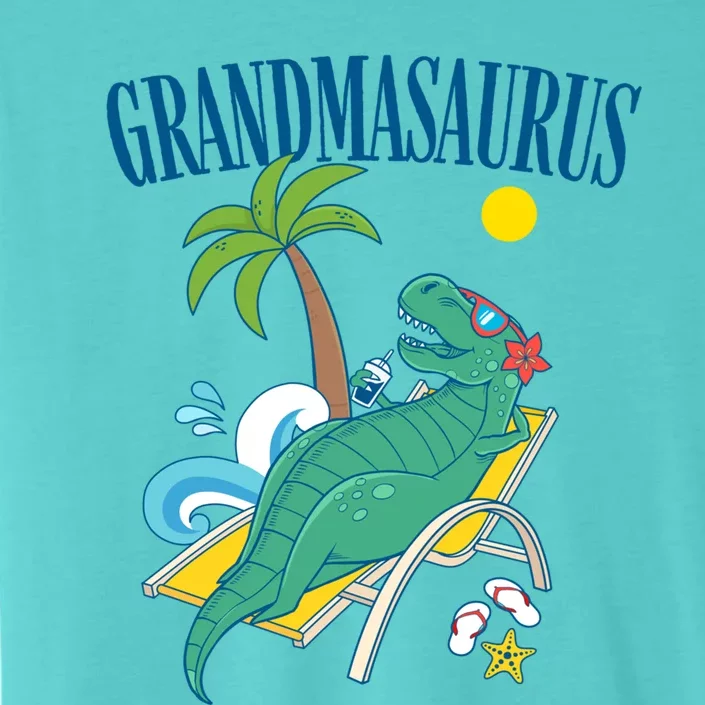 Grandmasaurus Grandma Saurus Dinosaur Family Vacation Beach Gift ChromaSoft Performance T-Shirt