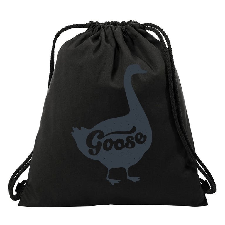 Grey Goose Simple Distress Drawstring Bag