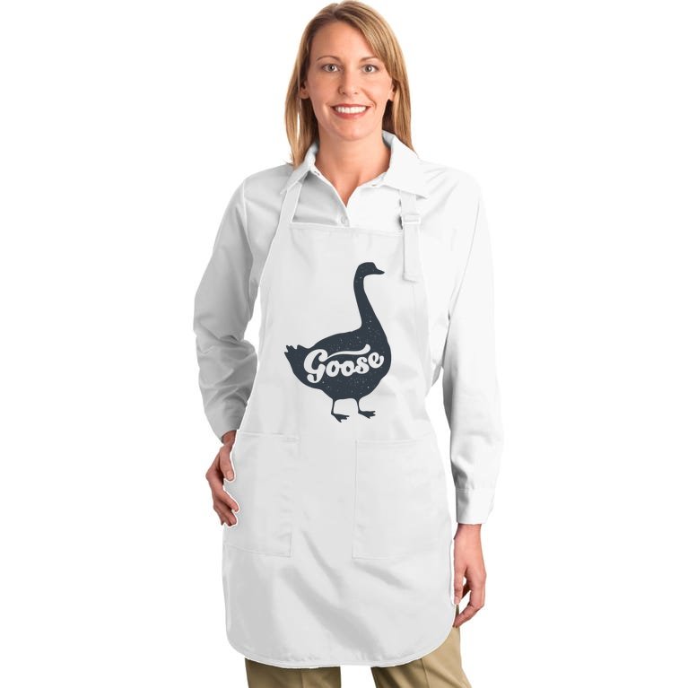 Grey Goose Simple Distress Full-Length Apron With Pockets