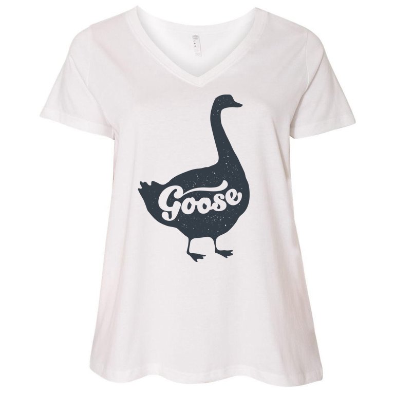 Grey Goose Simple Distress Women's V-Neck Plus Size T-Shirt