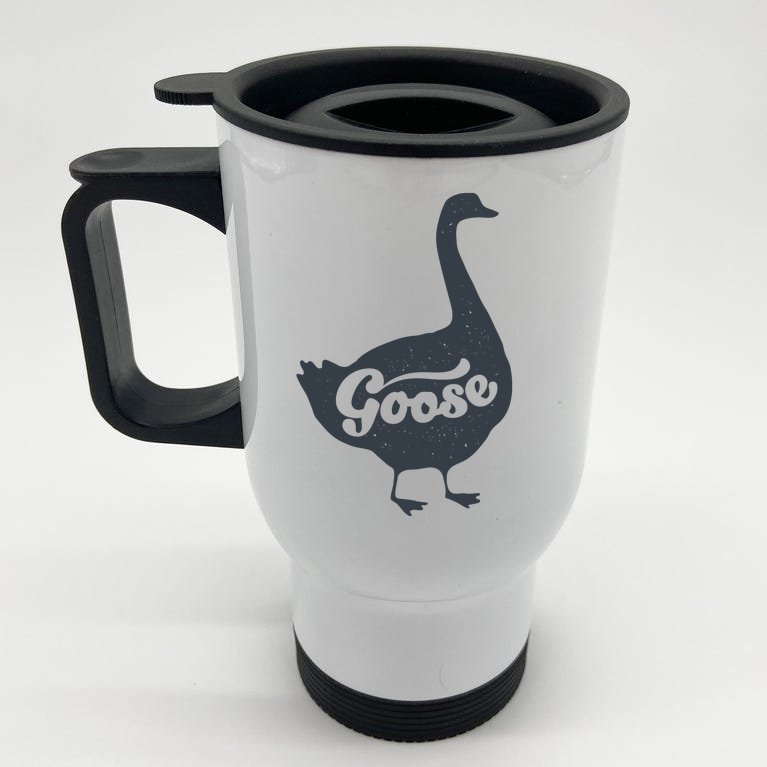 Grey Goose Simple Distress Stainless Steel Travel Mug