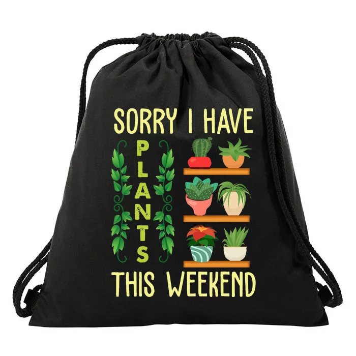 Gardening Gift Succulent Gardener Funny Mother's Day Drawstring Bag