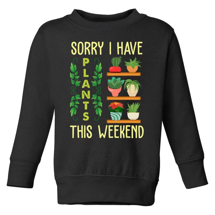 Gardening Gift Succulent Gardener Funny Mother's Day Toddler Sweatshirt