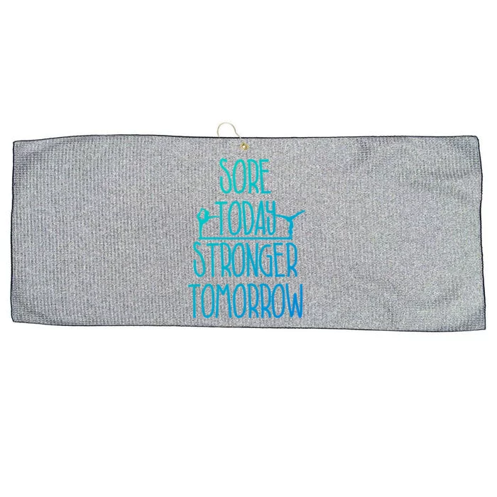 Gymnast Gift Sore Today Stronger Tomorrow Funny Gymnastics Gift Large Microfiber Waffle Golf Towel