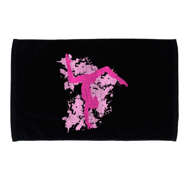 Gymnastics Gymnast Splatter Gift Microfiber Hand Towel