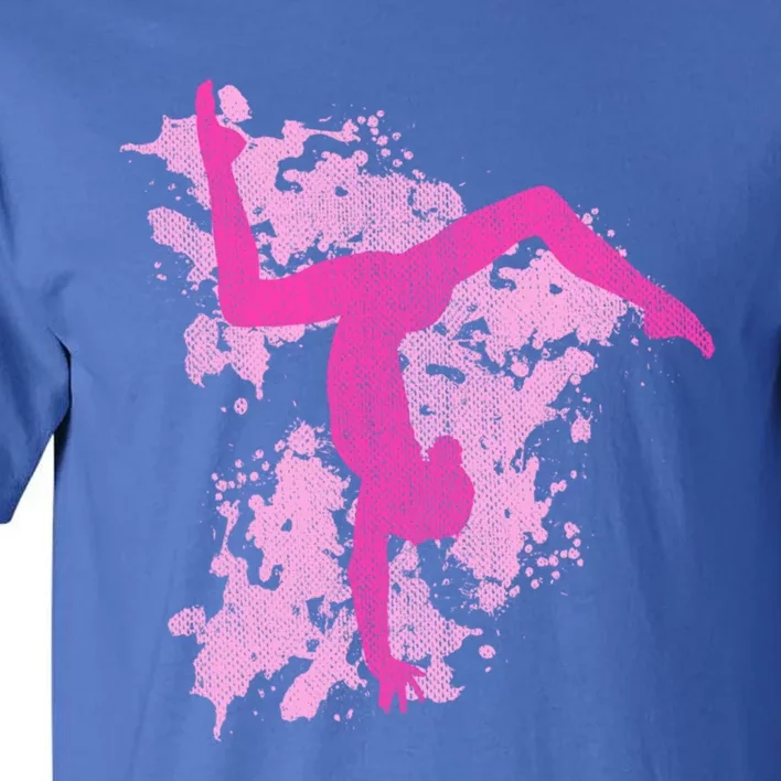 Gymnastics Gymnast Splatter Gift Tall T-Shirt