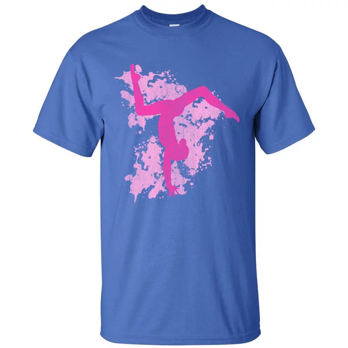 Gymnastics Gymnast Splatter Gift Tall T-Shirt