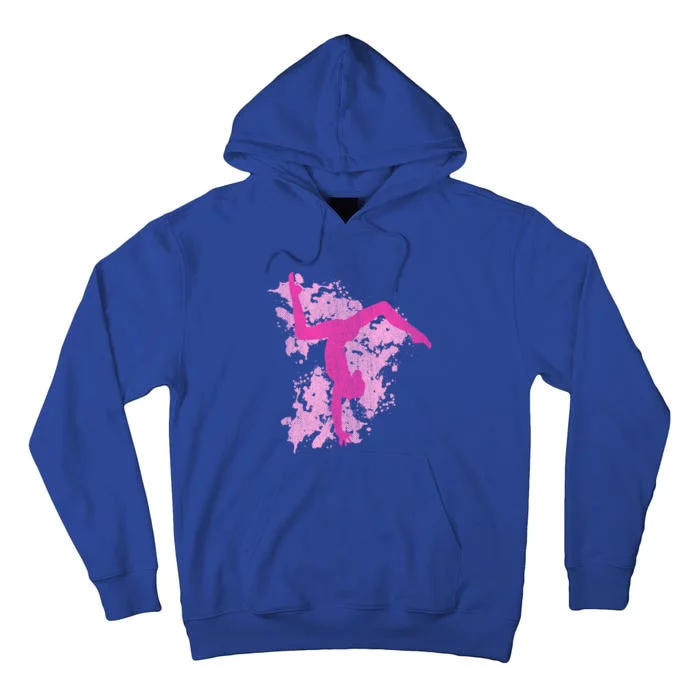 Gymnastics Gymnast Splatter Gift Tall Hoodie