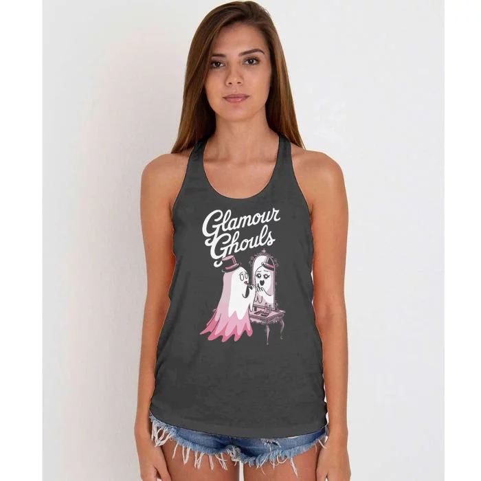 Glamour Ghouls Spooky Fashion For Halloween Lovers Women's Knotted Racerback Tank