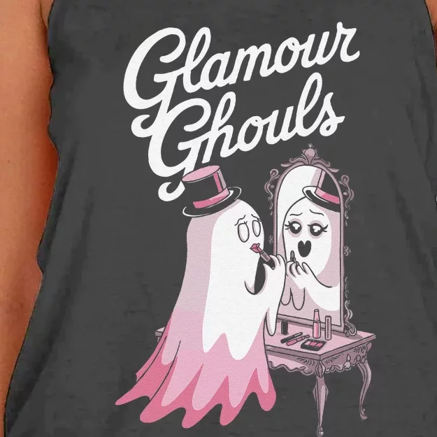 Glamour Ghouls Spooky Fashion For Halloween Lovers Women's Knotted Racerback Tank