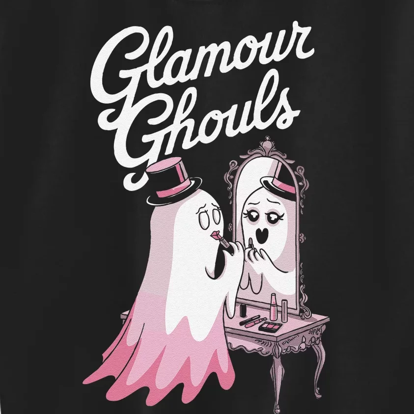 Glamour Ghouls Spooky Fashion For Halloween Lovers Kids Sweatshirt