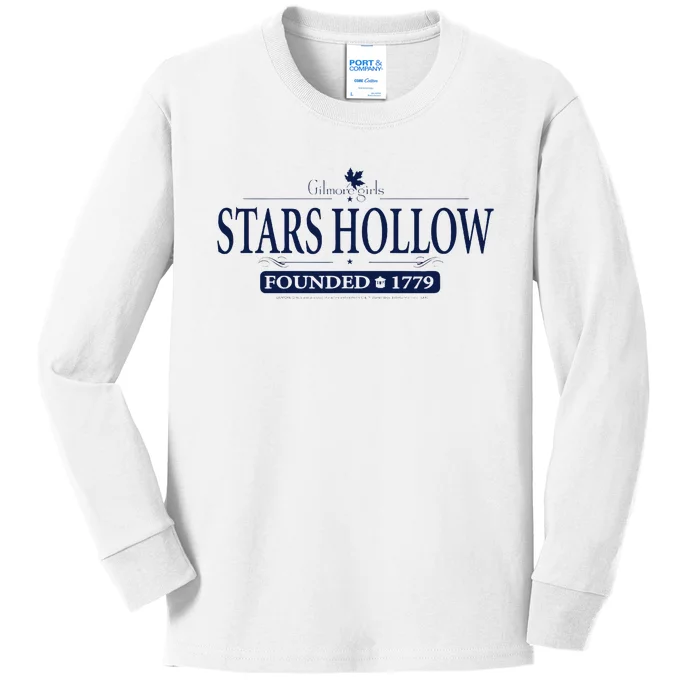 G.I.L.M.O.R.E Girl Stars H.O.L.L.O.W Town Logo Kids Long Sleeve Shirt