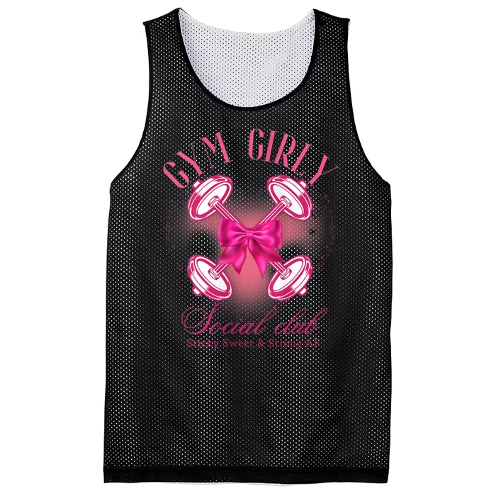 Gym Girly Social Club Retro Vintage Trendy Designs Mesh Reversible Basketball Jersey Tank