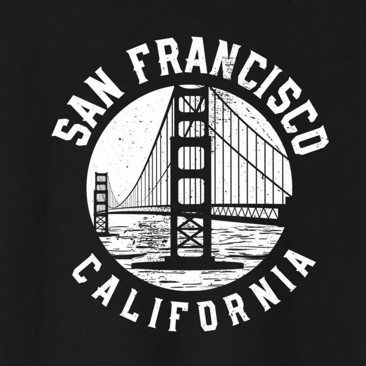 Great Gift San Francisco Gold Gate Bridge Women's Crop Top Tee