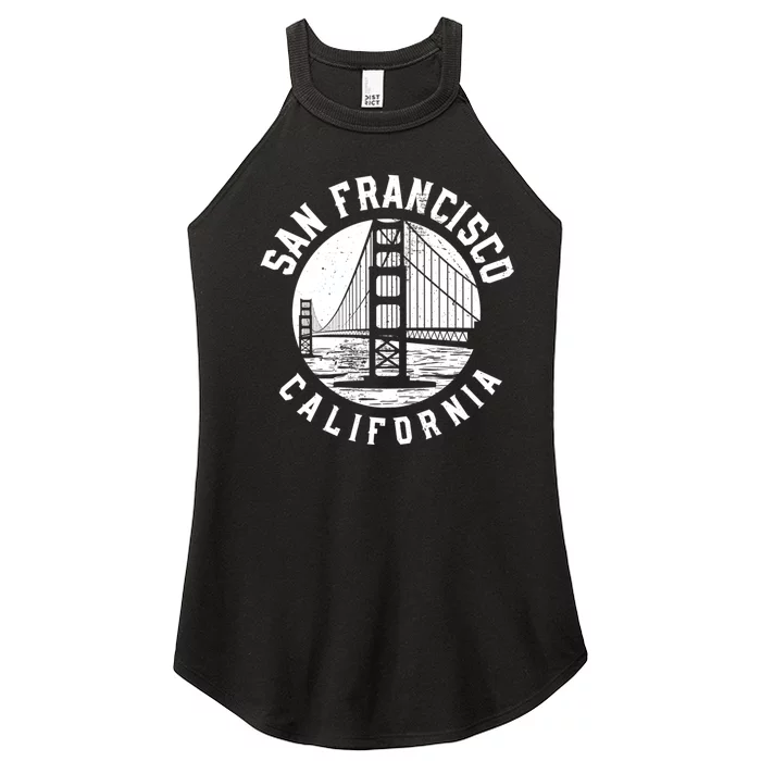 Great Gift San Francisco Gold Gate Bridge Women’s Perfect Tri Rocker Tank