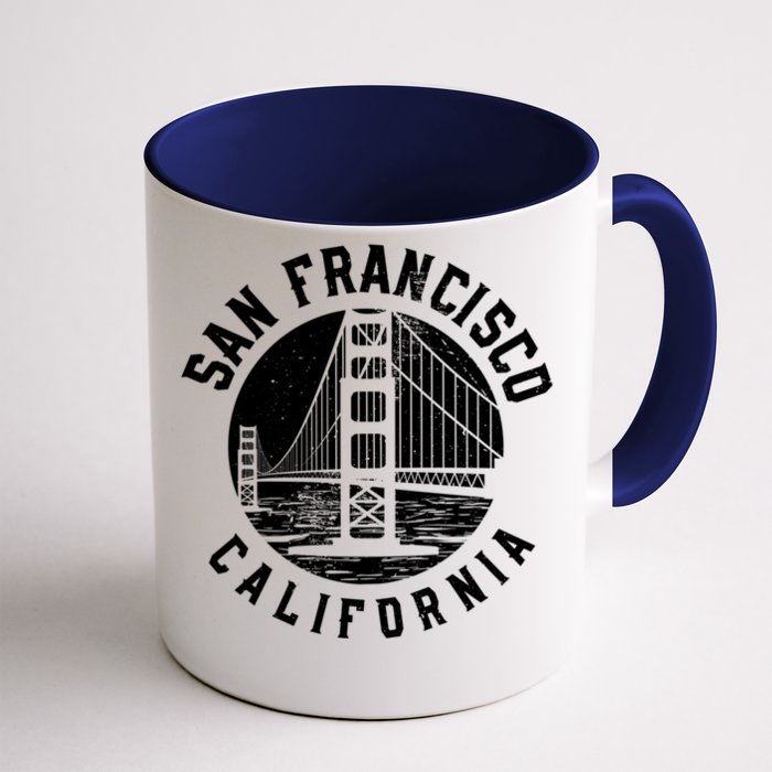 Great Gift San Francisco Gold Gate Bridge Front & Back Coffee Mug