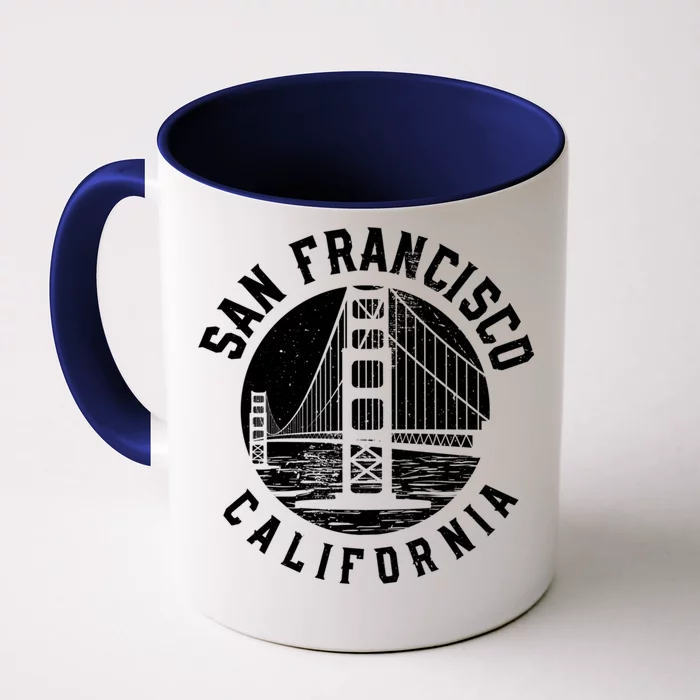 Great Gift San Francisco Gold Gate Bridge Front & Back Coffee Mug