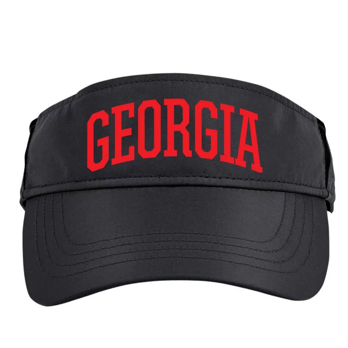 Georgia Georgia Sports Collegestyle T Ga Adult Drive Performance Visor