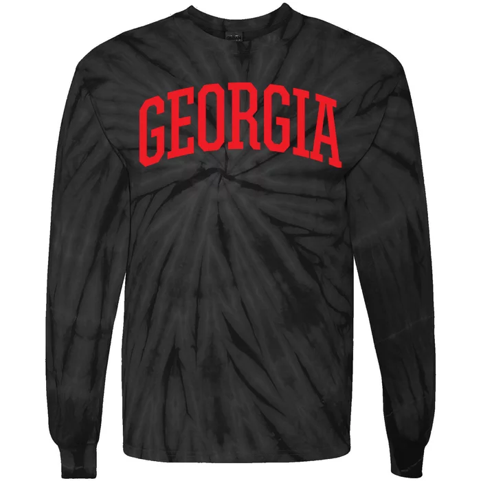 Georgia Georgia Sports Collegestyle T Ga Tie-Dye Long Sleeve Shirt