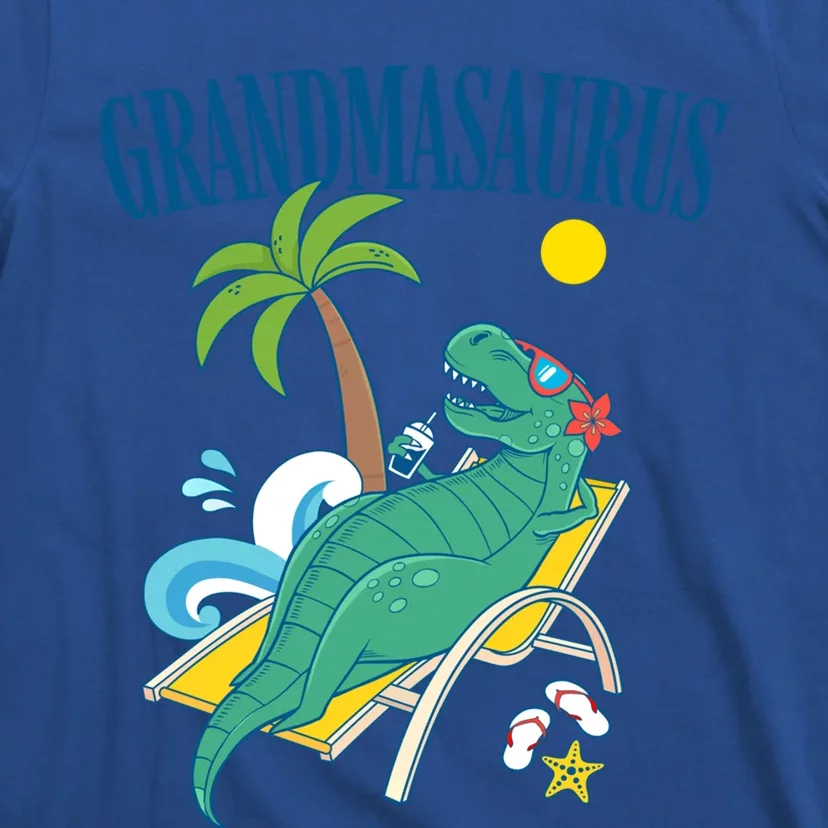 Grandmasaurus Grandma Saurus Dinosaur Family Vacation Beach Great Gift T-Shirt