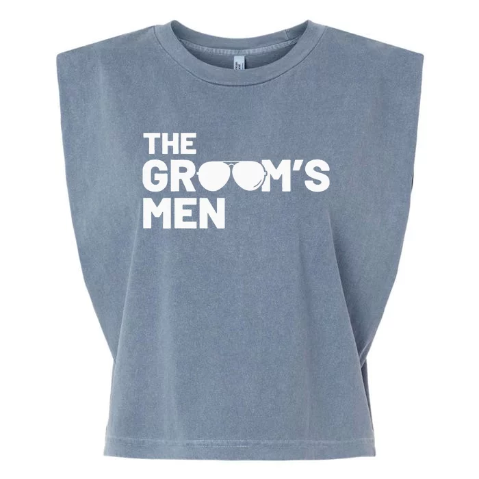 Groomsmen Groom Squat Men Bachelor Supplies Party Wedding Garment-Dyed Women's Muscle Tee