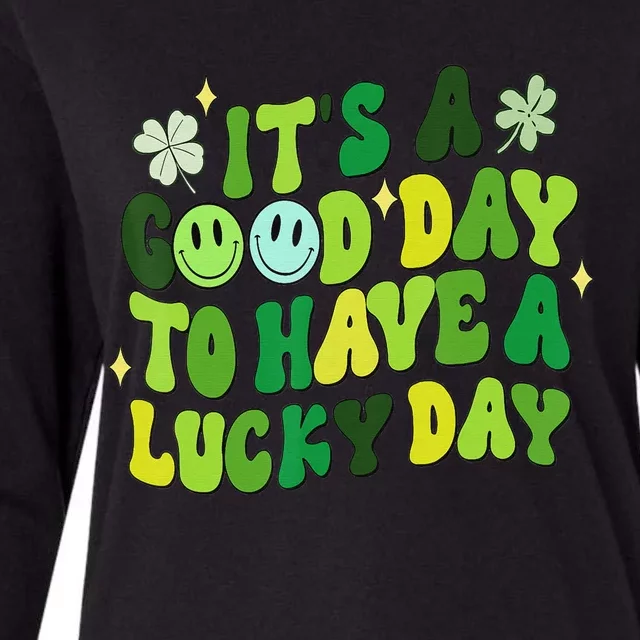 Green Groovy St Patricks Day Party Funny Teacher Womens Cotton Relaxed Long Sleeve T-Shirt