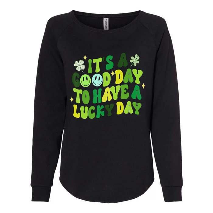 Green Groovy St Patricks Day Party Funny Teacher Womens California Wash Sweatshirt