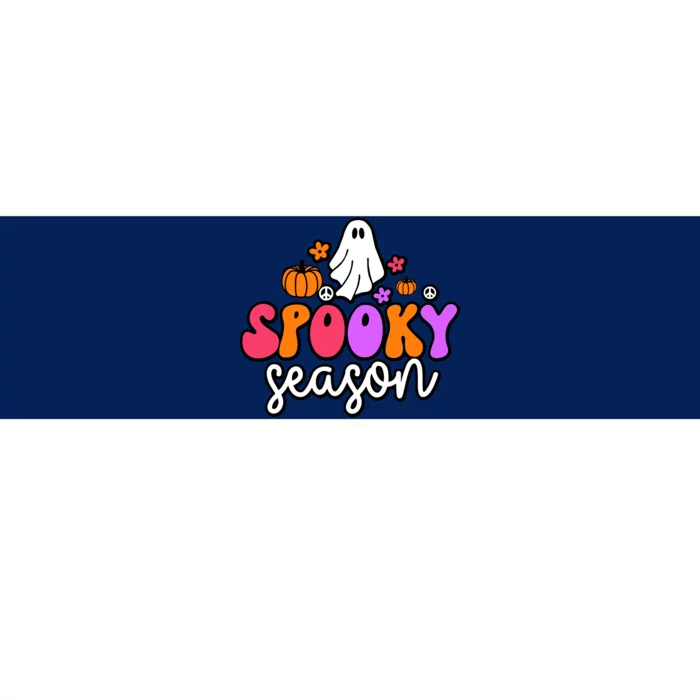 Groovy Ghost Spooky Season Bumper Sticker