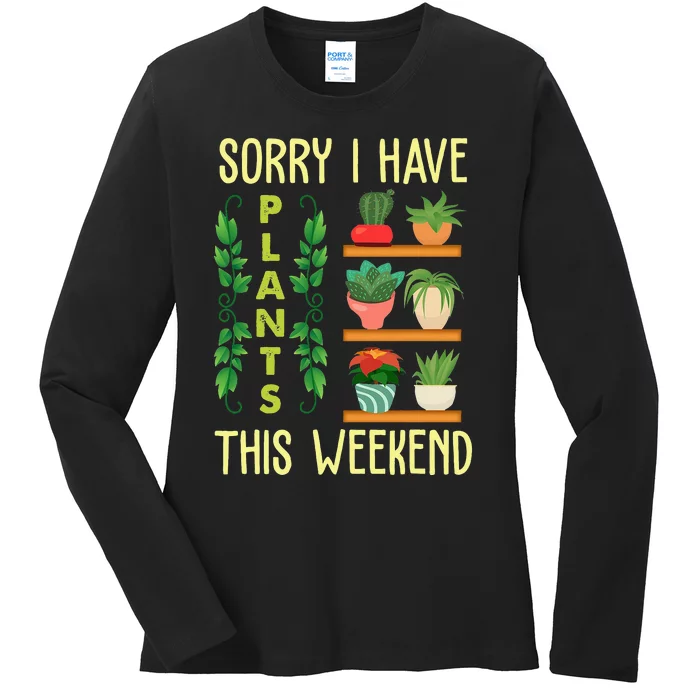 Gardening Gift Succulent Gardener Funny Mother's Day Ladies Long Sleeve Shirt