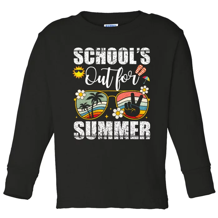 Graduation Gift Schools Out For Summer Students Teacher Toddler Long Sleeve Shirt