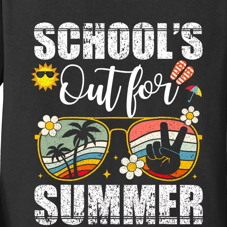 Graduation Gift Schools Out For Summer Students Teacher Kids Long Sleeve Shirt