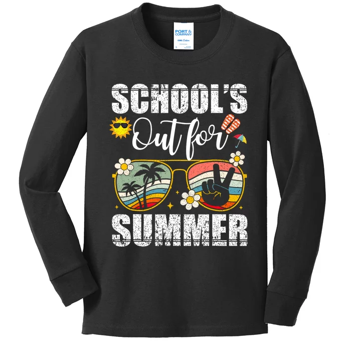 Graduation Gift Schools Out For Summer Students Teacher Kids Long Sleeve Shirt