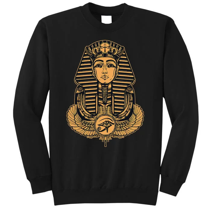 Gold Great Sphinx Drawing Egypt God Pharaoh Sphinx Animal Sweatshirt