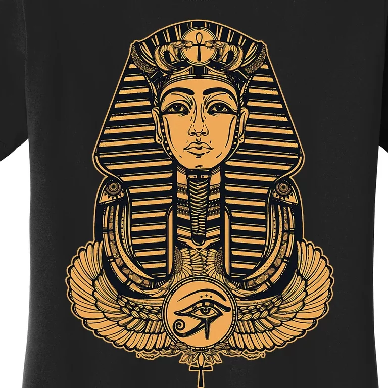 Gold Great Sphinx Drawing Egypt God Pharaoh Sphinx Animal Women's T-Shirt