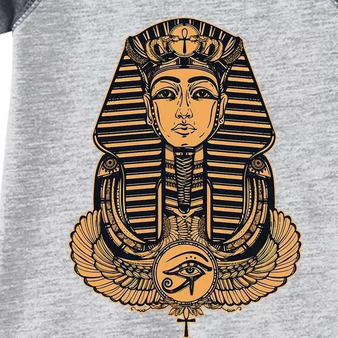 Gold Great Sphinx Drawing Egypt God Pharaoh Sphinx Animal Infant Baby Jersey Bodysuit