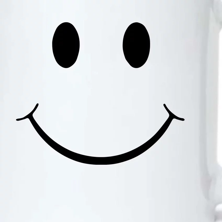 Green Guy Smiley Face Black Color Changing Mug