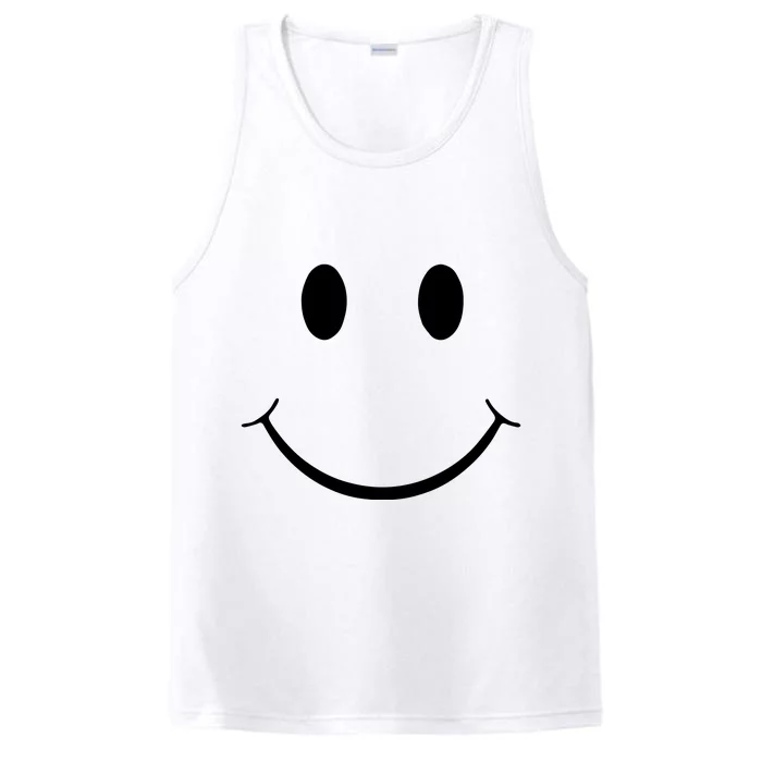 Green Guy Smiley Face Performance Tank