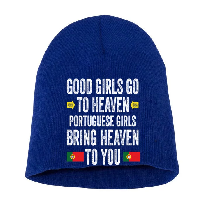 Good Go To Heaven Portuguese Bring Heaven To You Gift Short Acrylic Beanie