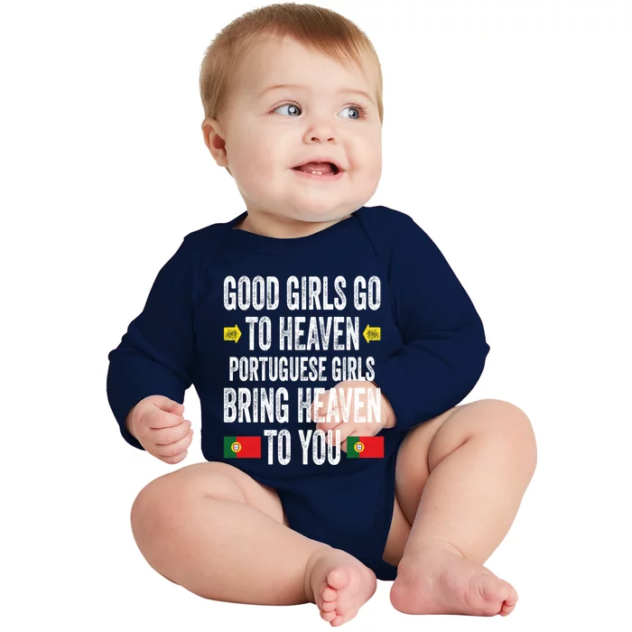 Good Go To Heaven Portuguese Bring Heaven To You Gift Baby Long Sleeve Bodysuit