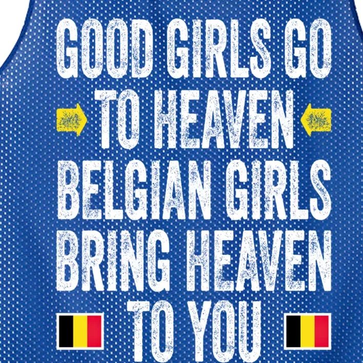 Good Go To Heaven Belgian Bring Heaven To You Cool Gift Mesh Reversible Basketball Jersey Tank