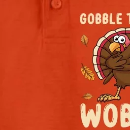 Gobble Gobble Till You Wobble Turkey Gift Dry Zone Grid Performance Polo