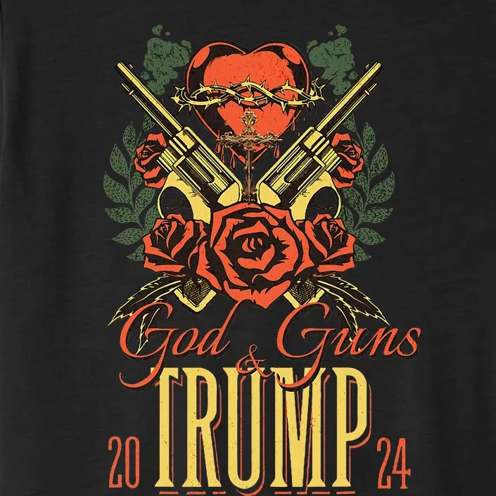 God Guns & Trump 2024 2a Support ChromaSoft Performance T-Shirt