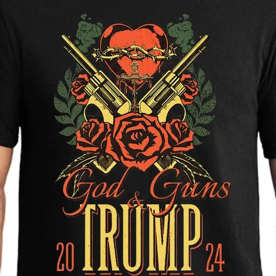 God Guns & Trump 2024 2a Support Pajama Set