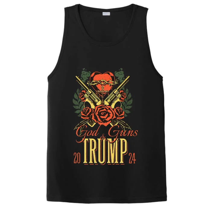 God Guns & Trump 2024 2a Support Performance Tank