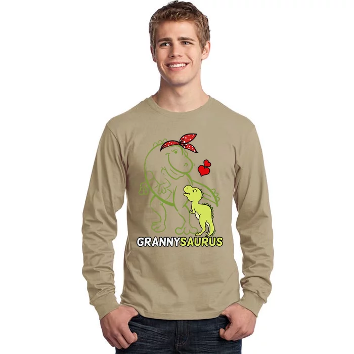 Grannysaurus Granny Tyrannosaurus Dinosaur Baby Mother's Day Tall Long Sleeve T-Shirt