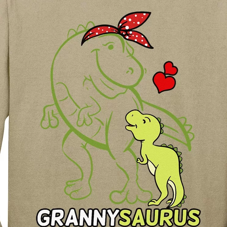 Grannysaurus Granny Tyrannosaurus Dinosaur Baby Mother's Day Tall Long Sleeve T-Shirt