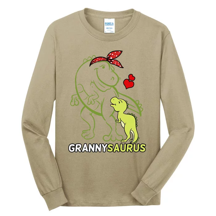 Grannysaurus Granny Tyrannosaurus Dinosaur Baby Mother's Day Tall Long Sleeve T-Shirt